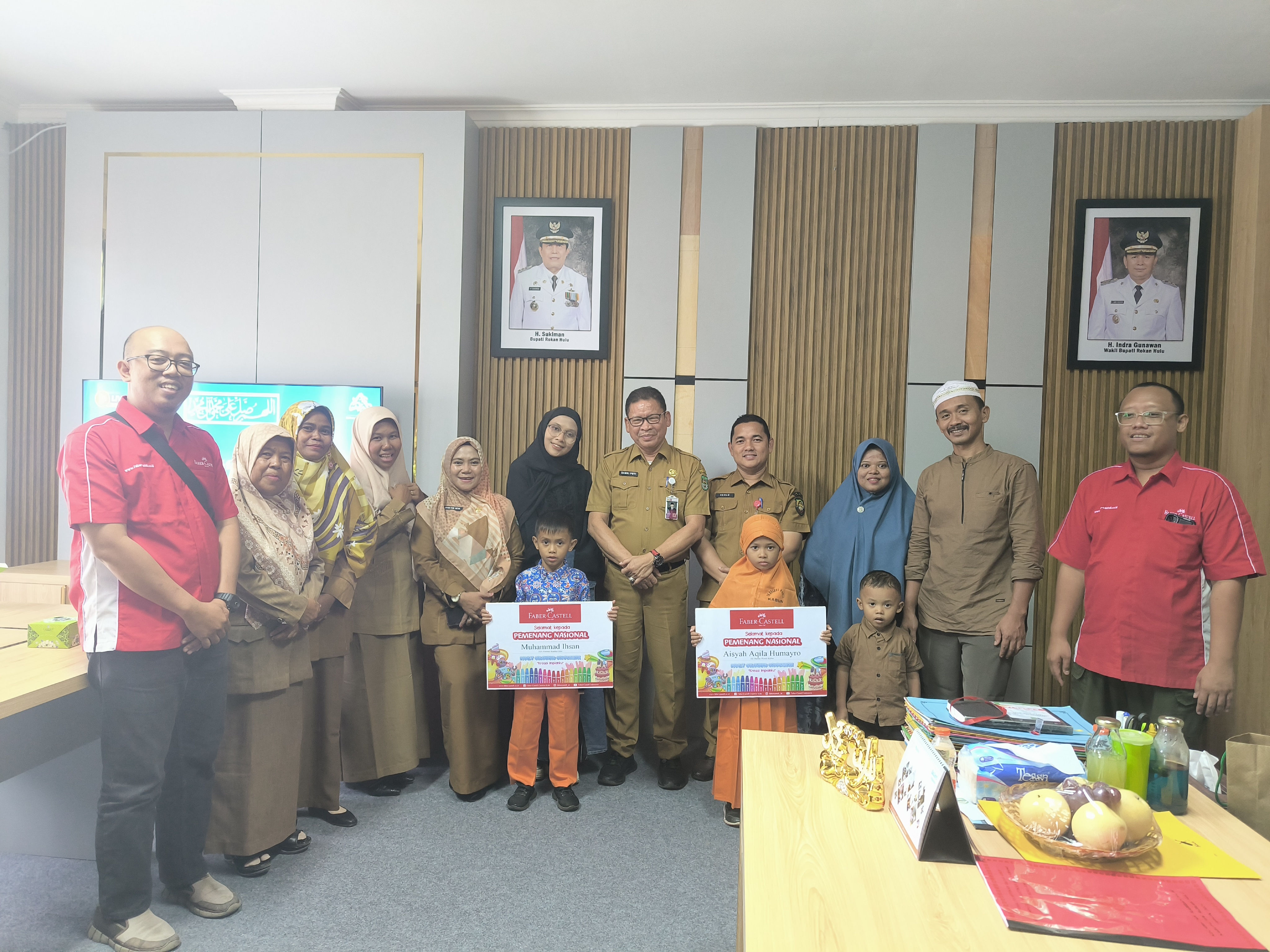 Dua Anak Rohul Jadi Pemenang Lomba Mewarnai Tingkat Nasional