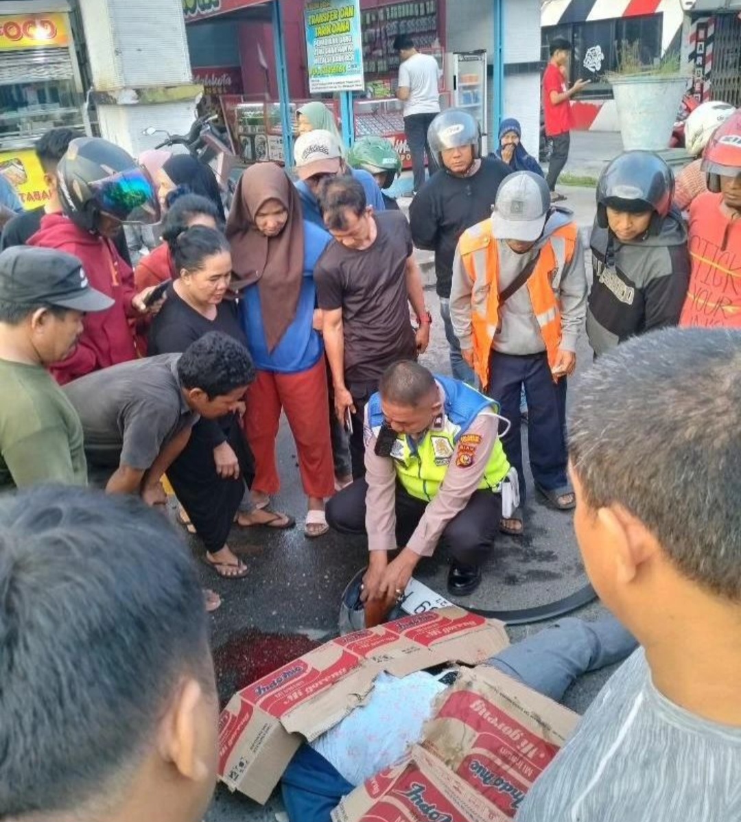 Ditabrak Mahasiswi, Pemotor Meninggal Dunia di Lokasi