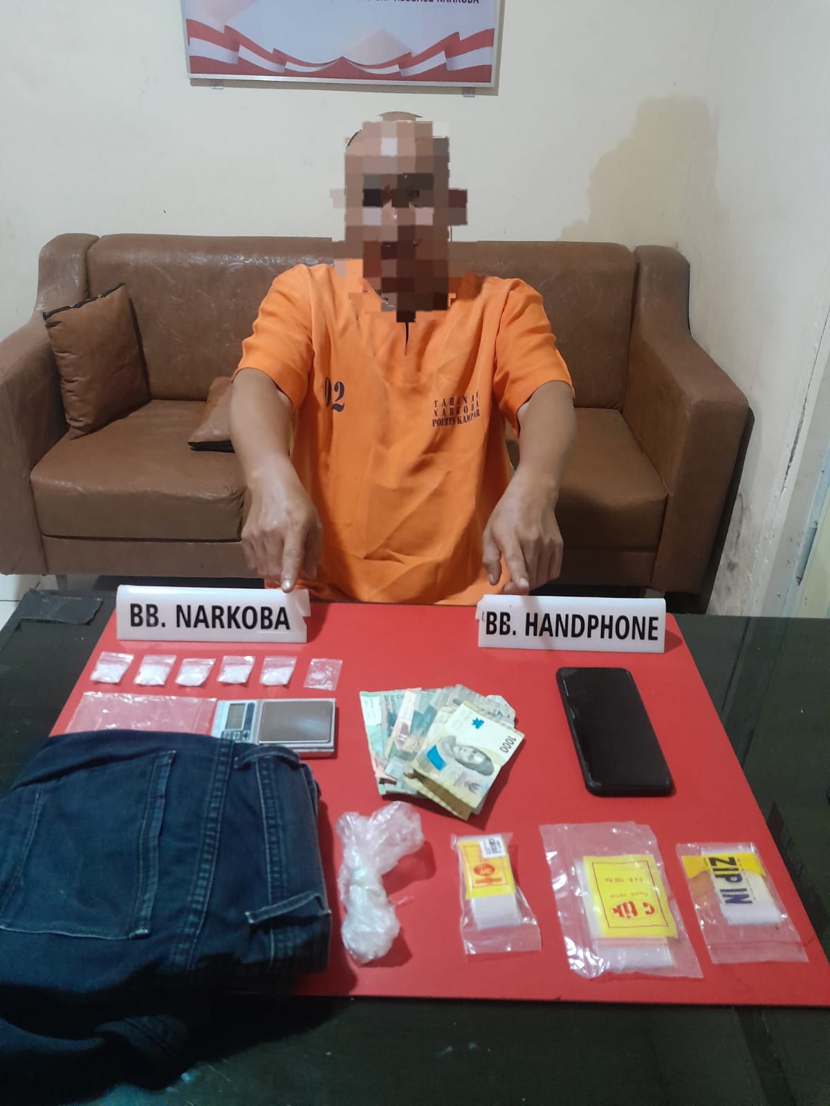 Sita 13,82 Gram Sabu, Polres Kampar Tangkap Pengedar di Perumahan Elite