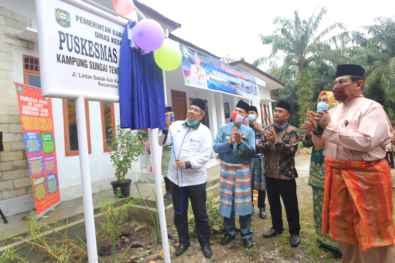 Bupati Siak Resmikan Puskesmas di Kampung Sungai Tengah