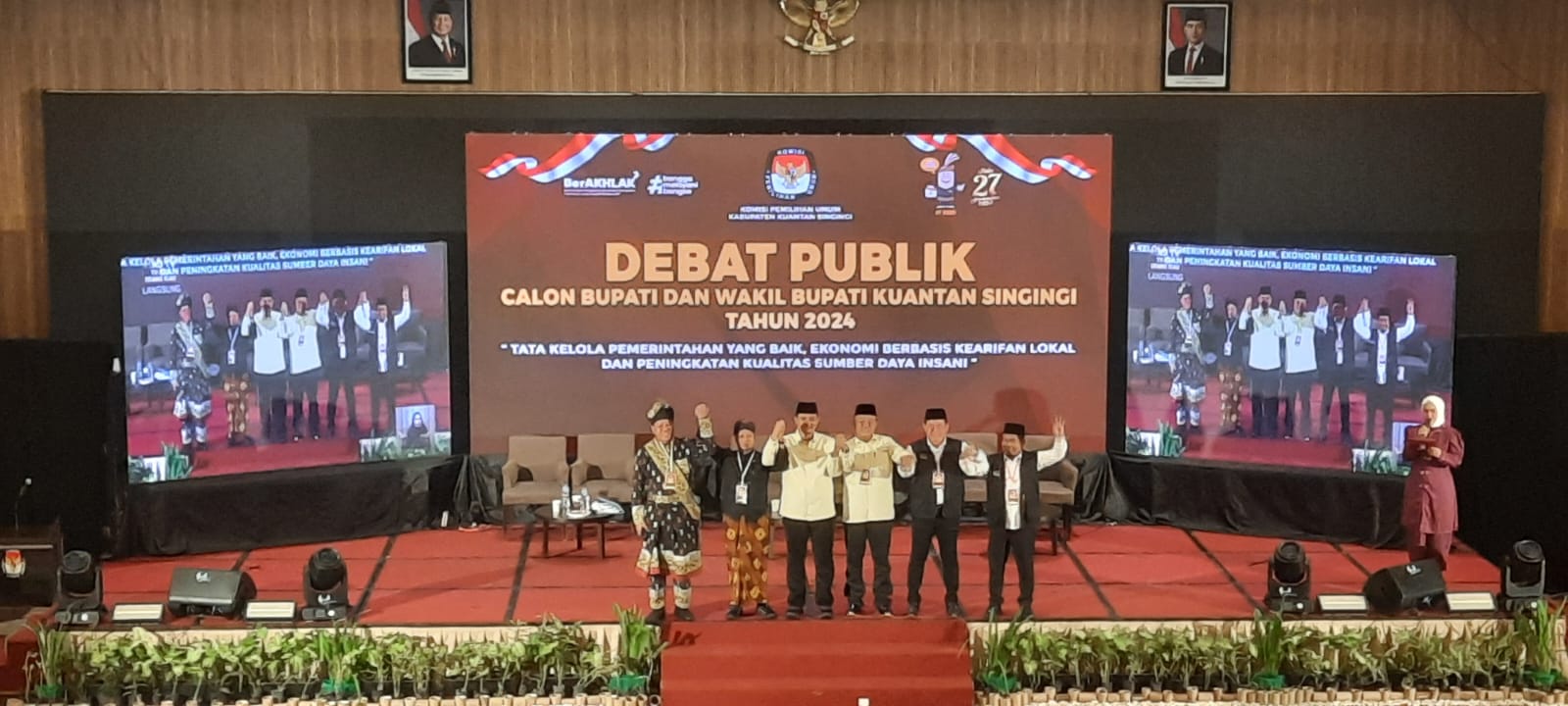 KPU Kuansing Apreasiasi Semua Pihak atas Kesuksesan Debat Pilkada Kuansing 2024