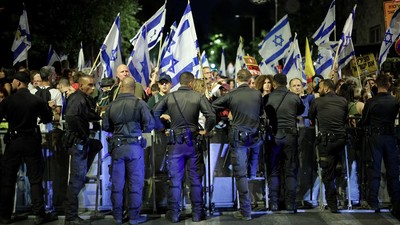 Demo Anti Netanyahu Terbesar di Tel Aviv