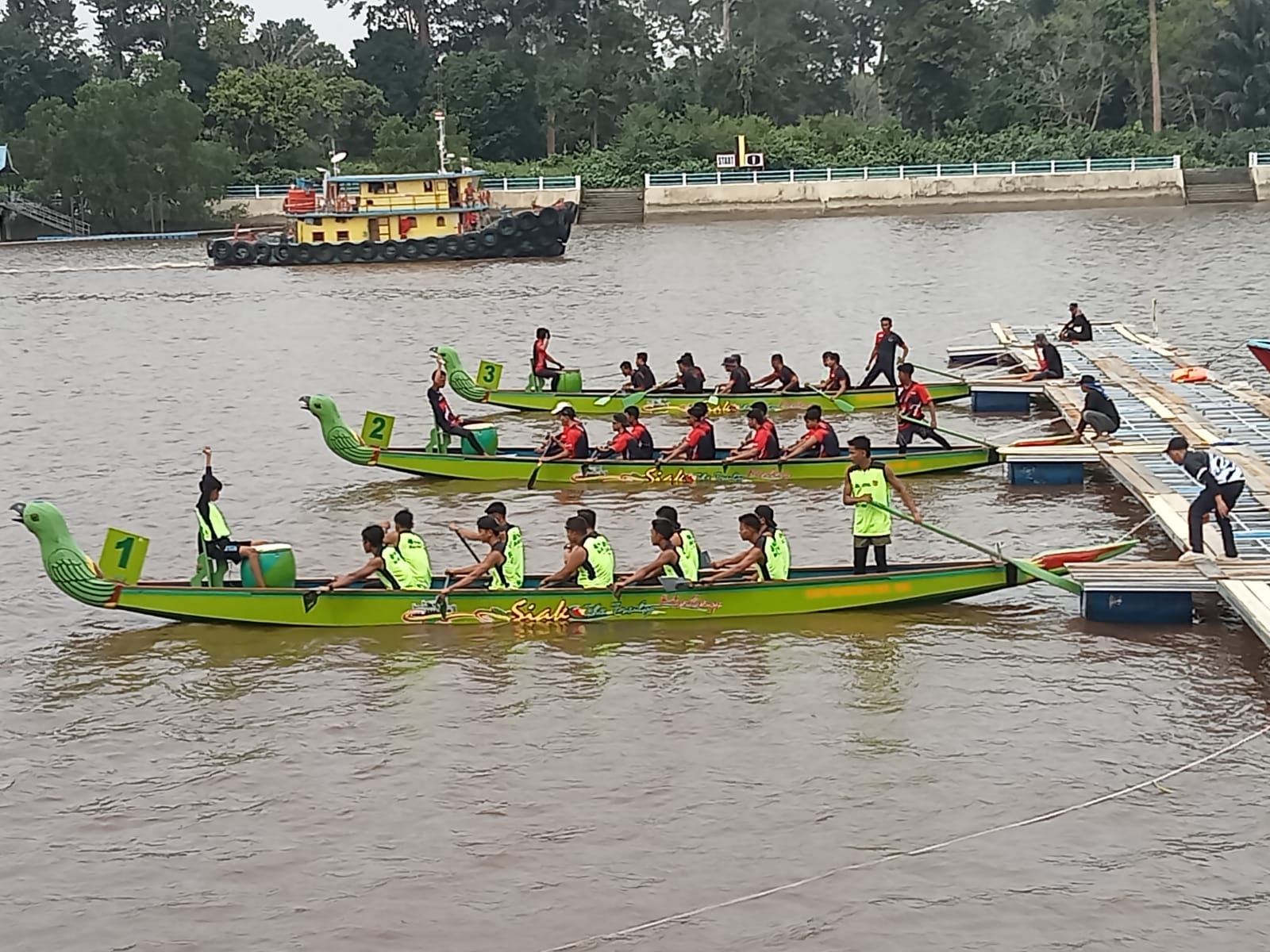 Ditonton Ribuan Pengunjung, Berikut Catatan Waktu Siak Serindit Boat Race 2024 Ronde Kedua