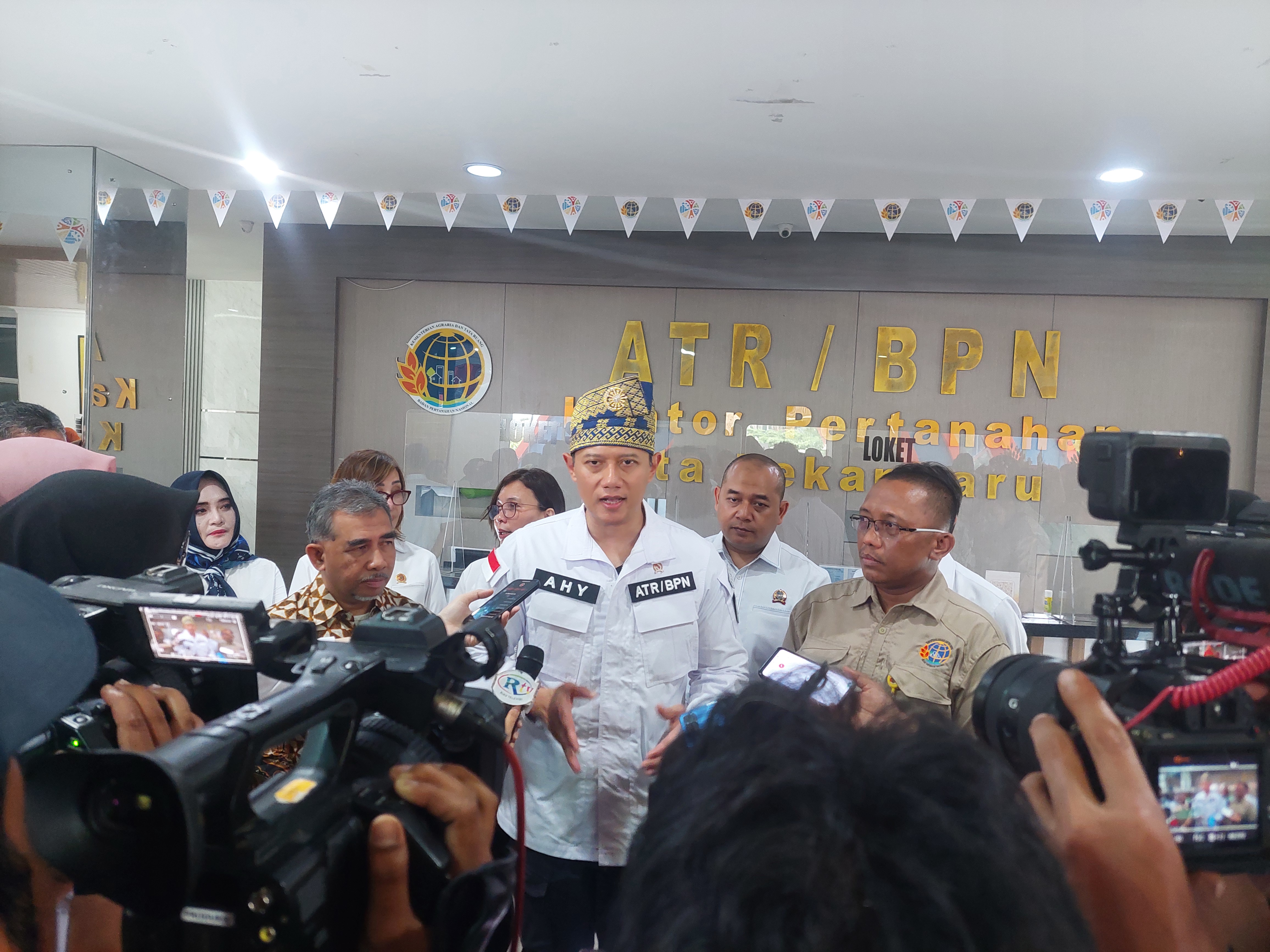 Dilaunching Menteri AHY, Kini ATR/BPR Pekanbaru Sudah Punya Layanan Implementasi Sertipikat Elektron