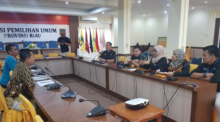 KPU Riau Terima Kunjungan Tim Litbang TVRI