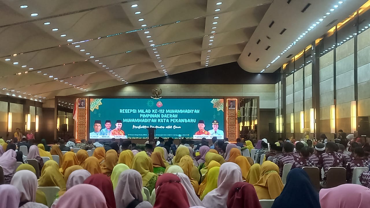 Dihadiri Wamen Dikdasmen Fajar Riza, PDM Pekanbaru Gelar Resepsi Milad ke-112 Muhammadiyah