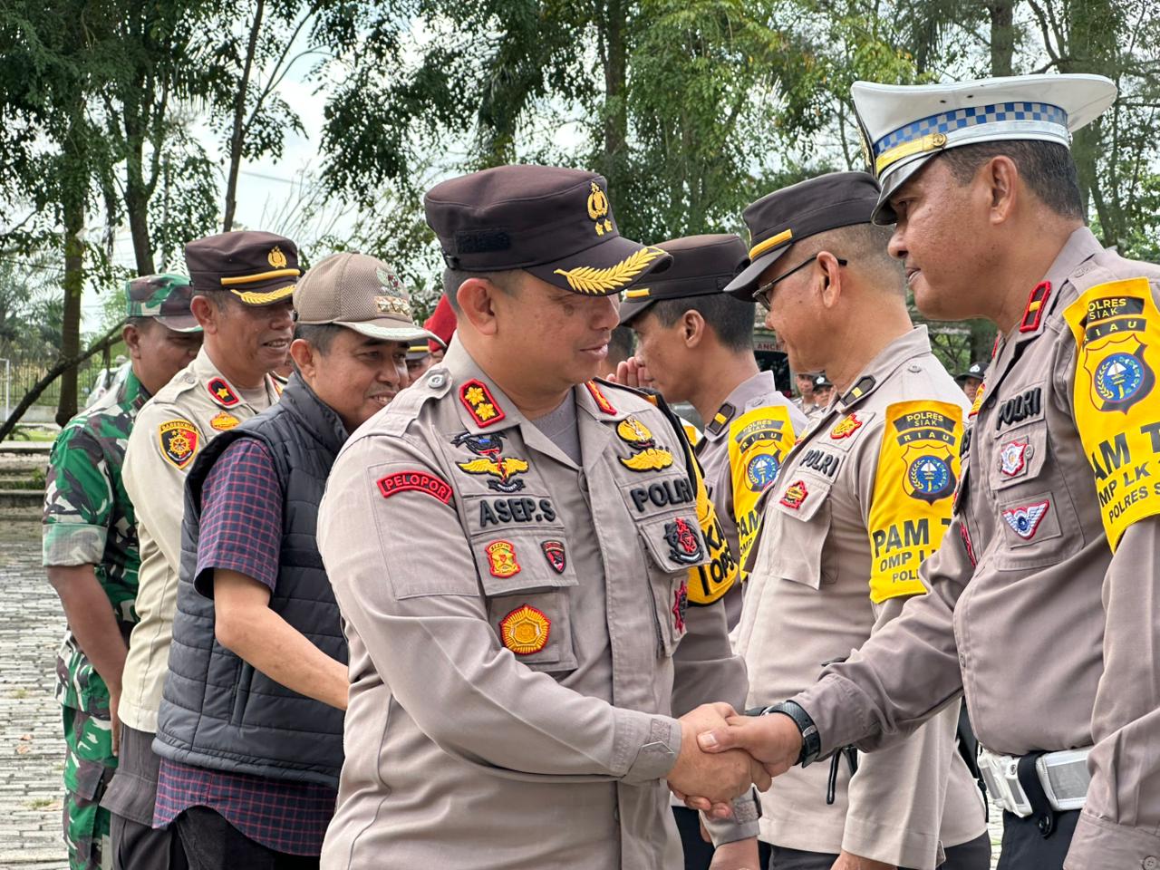 Personel BKO PAM Pilkada di Siak Dilepas 