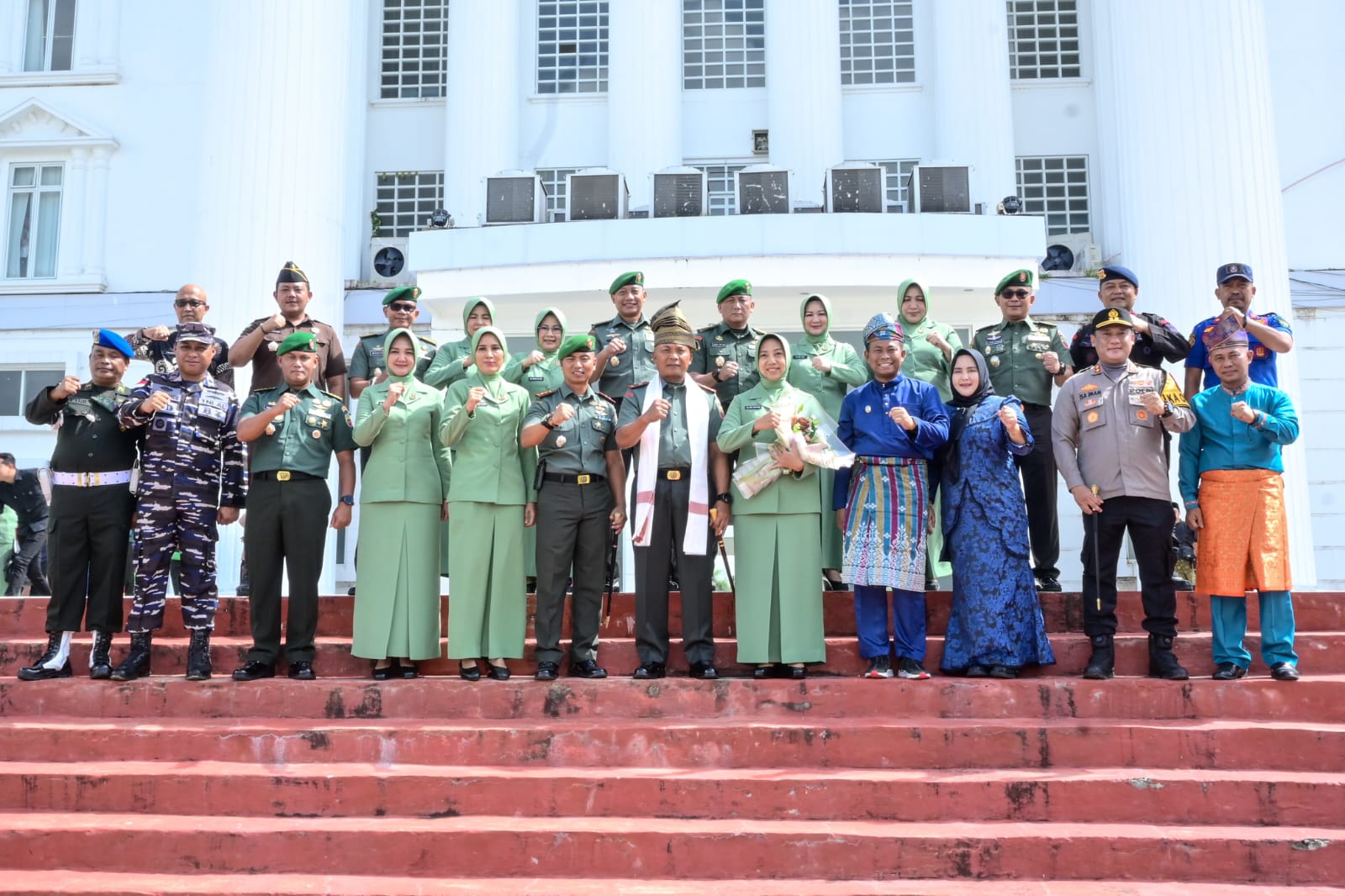 Danrem 031/Wira Bima Brigjen TNI Sugiyono Kunker ke Rohil