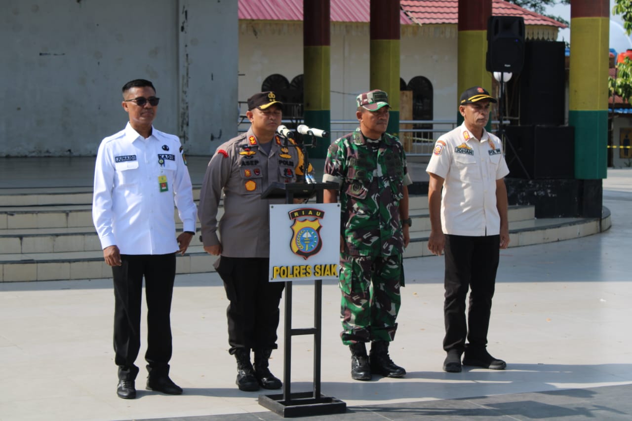 Polres Siak Siagakan Personel Pengamanan Kunjungan Presiden Jokowi di Riau