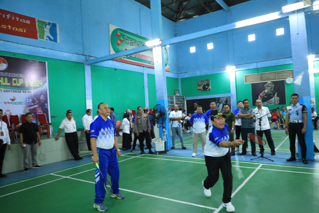 Turnamen Badminton Kejari Cup II, Bupati Sukiman: Jalin Persahabatan