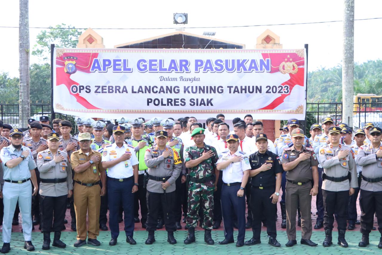 Polres Siak Gelar Apel Operasi Zebra 2023, Ada Tujuh Prioritas Sasarannya