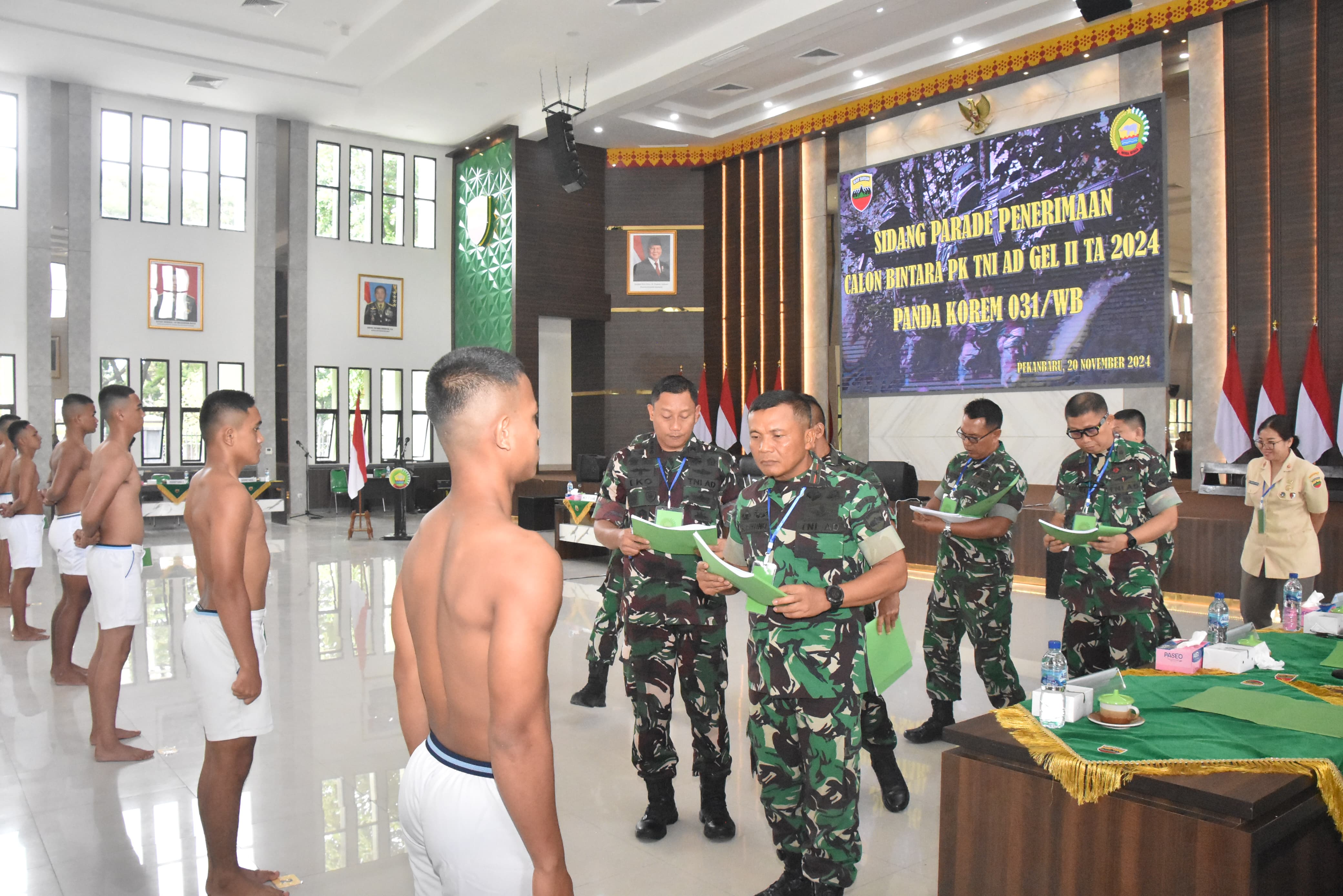 Danrem Brigjen TNI Sugiyono Pimpin Sidang Parade Calon Bintara