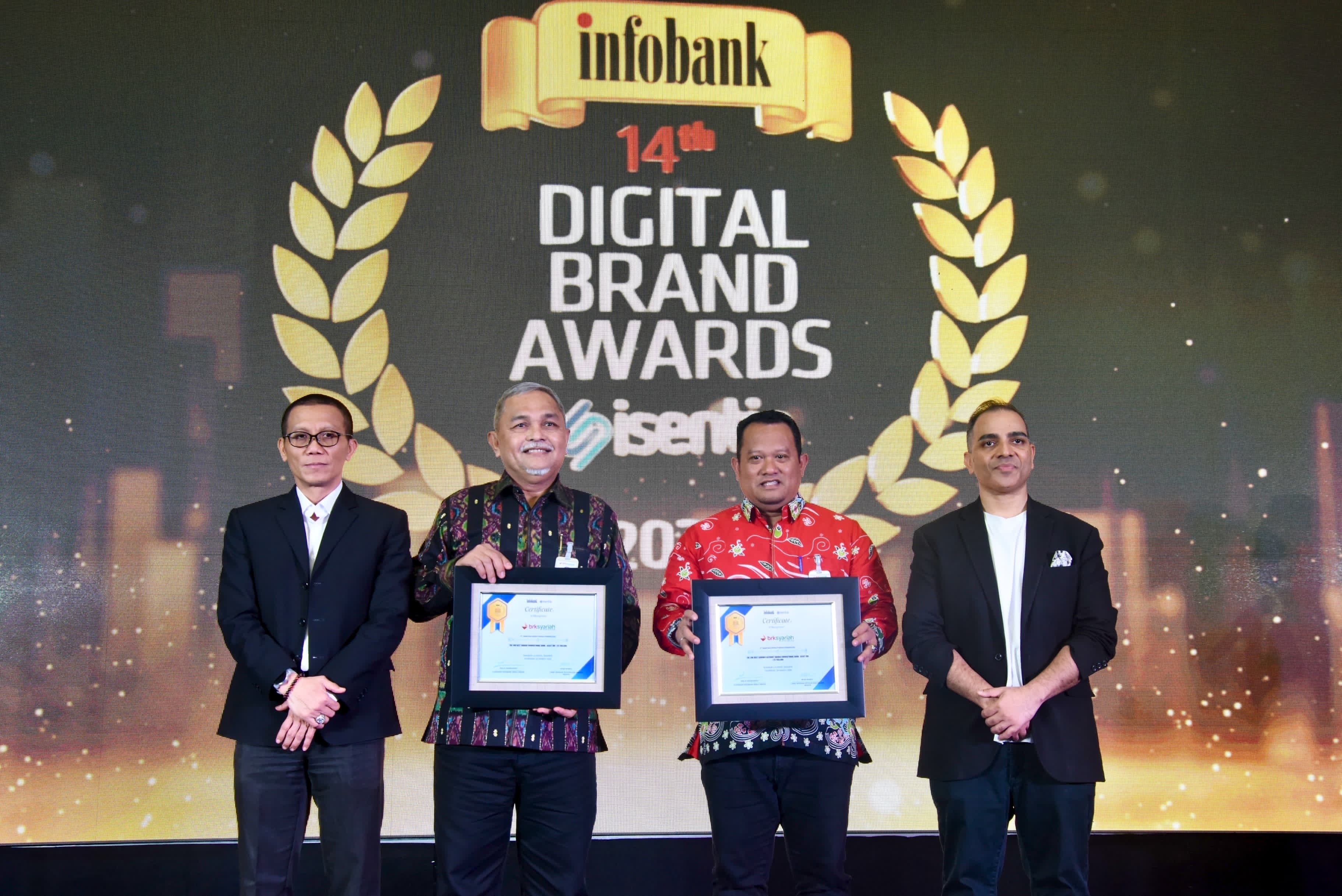 BRK Syariah Raih 2 Penghargaan Infobank-Isentia Digital Brand Appreciation 2025