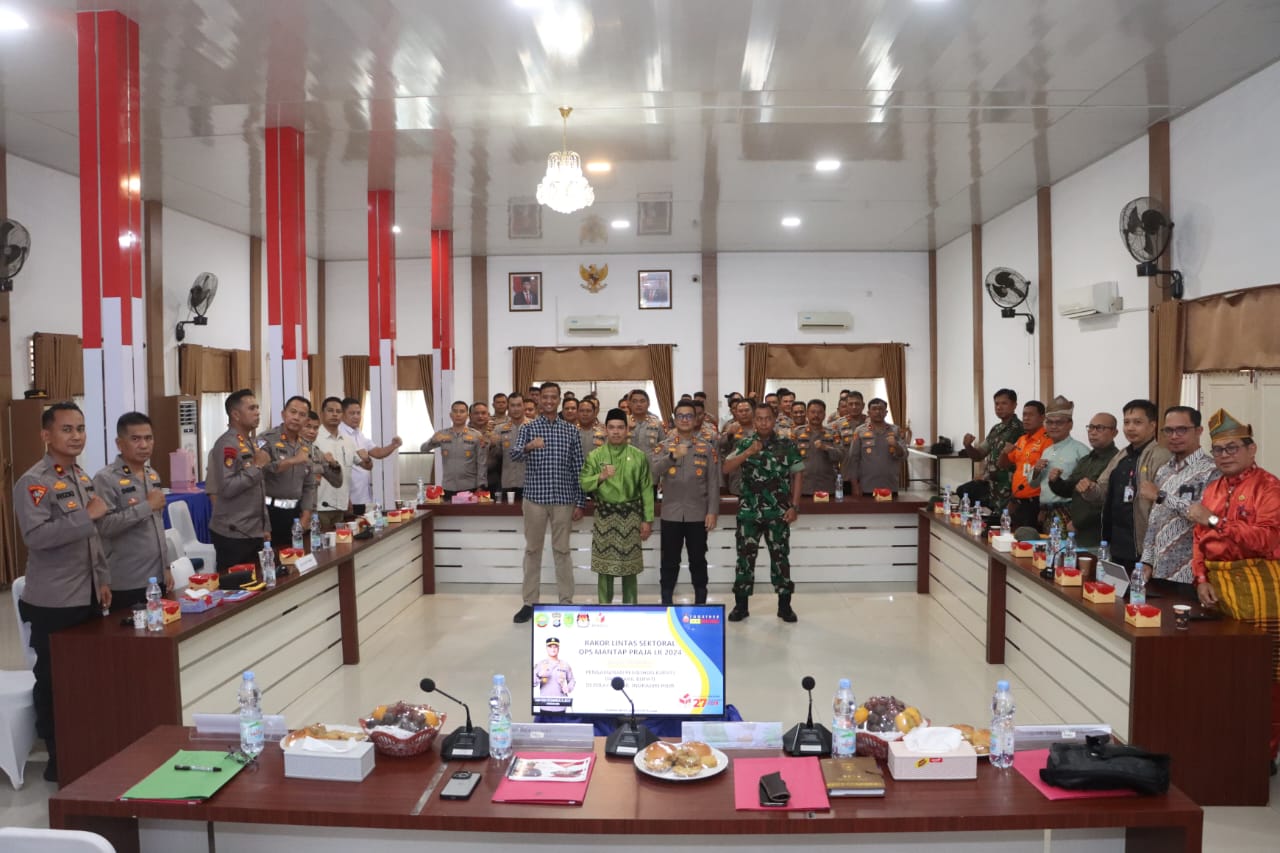 Pengaman Pilkada Inhil, Polres Inhil Gelar RakorLintas Sektor Ops Mantap Praja Lancang Kuning