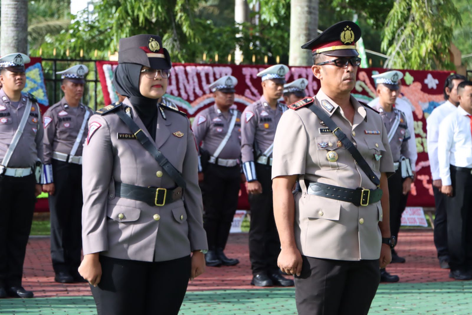 Kasatlantas Polres Siak Berganti, Kapolres Siak AKBP Asep : Berikan Pengabdian Untuk Negeri