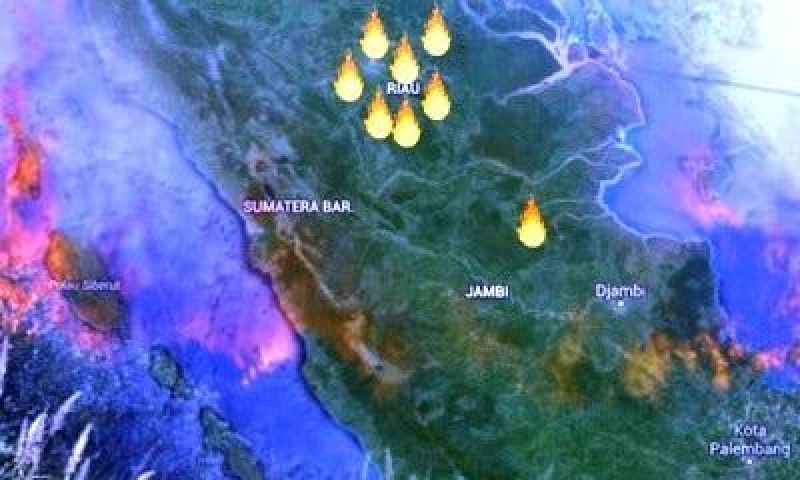 Titik Panas di Riau Meningkat Lagi, Jadi 18