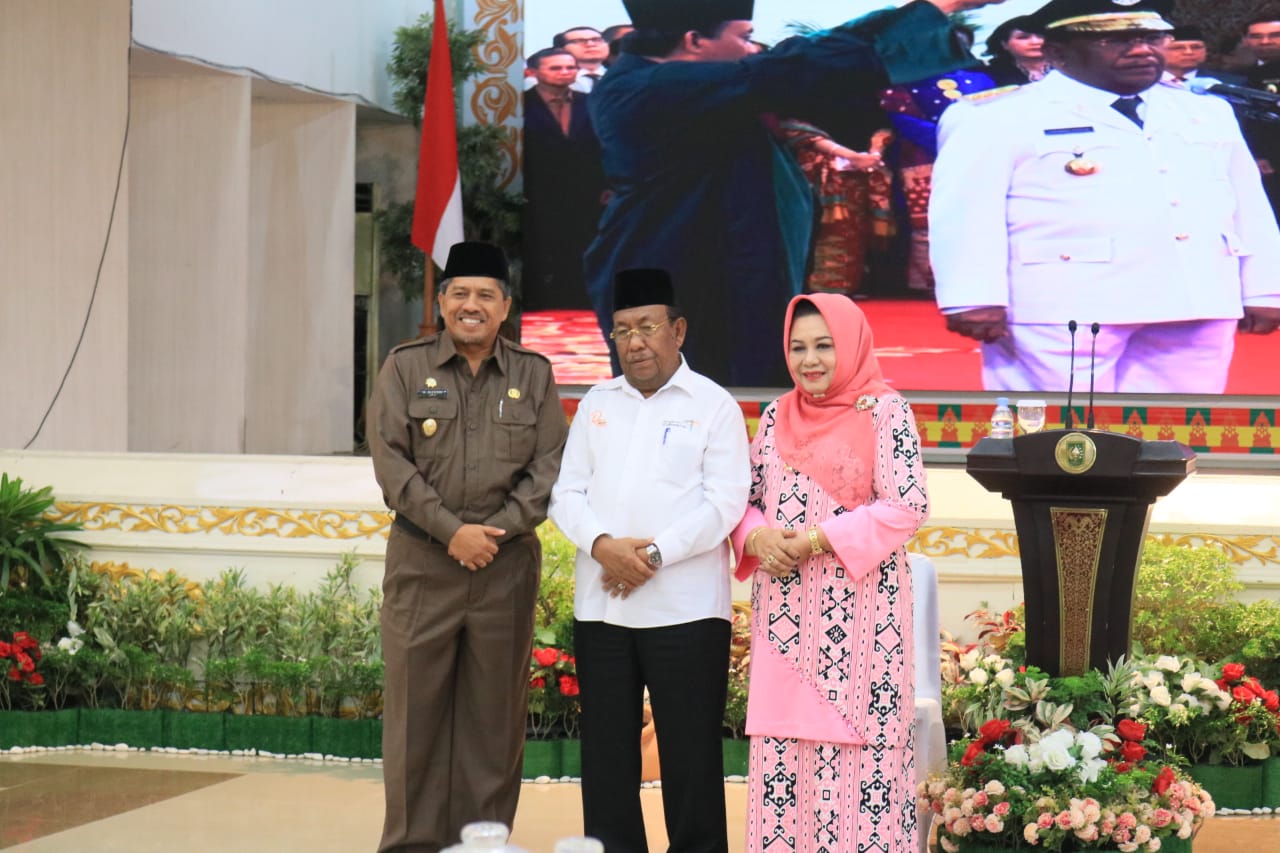 Hadiri Pisah Sambut Gubri, Alfedri: Tahniah Pak Syam-Edi, Terima Kasih Pak Wan Thamrin