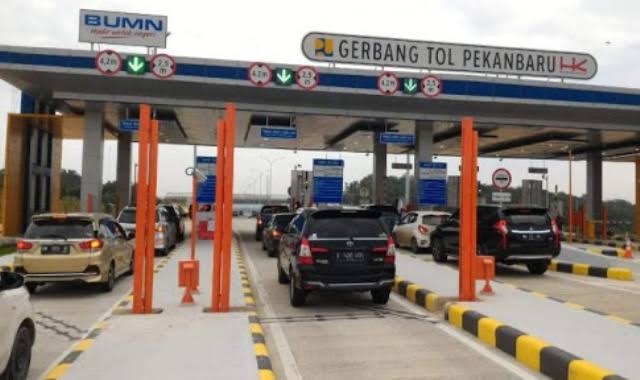 Ruas Tol di Riau Mulai Alami Lonjakan Volume Kendaraan