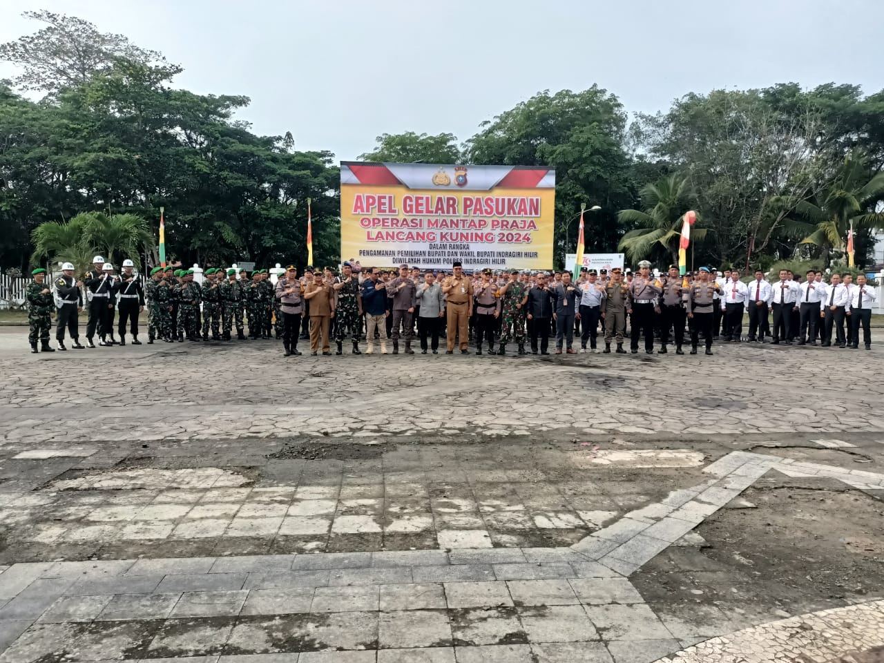 Polres Inhil Gelar Apel Pasukan Ops Mantap Praja Lancang Kuning 2024