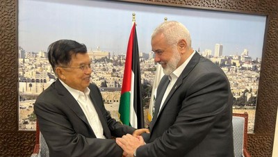 Jusuf Kalla Bertemu Pemimpin Tertinggi Hamas di Qatar