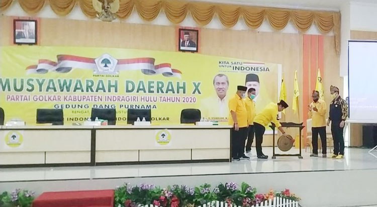 Musda Golkar Inhu Ricuh-Nyaris Baku Hantam, Peserta dari DPD I Tinggalkan Ruangan