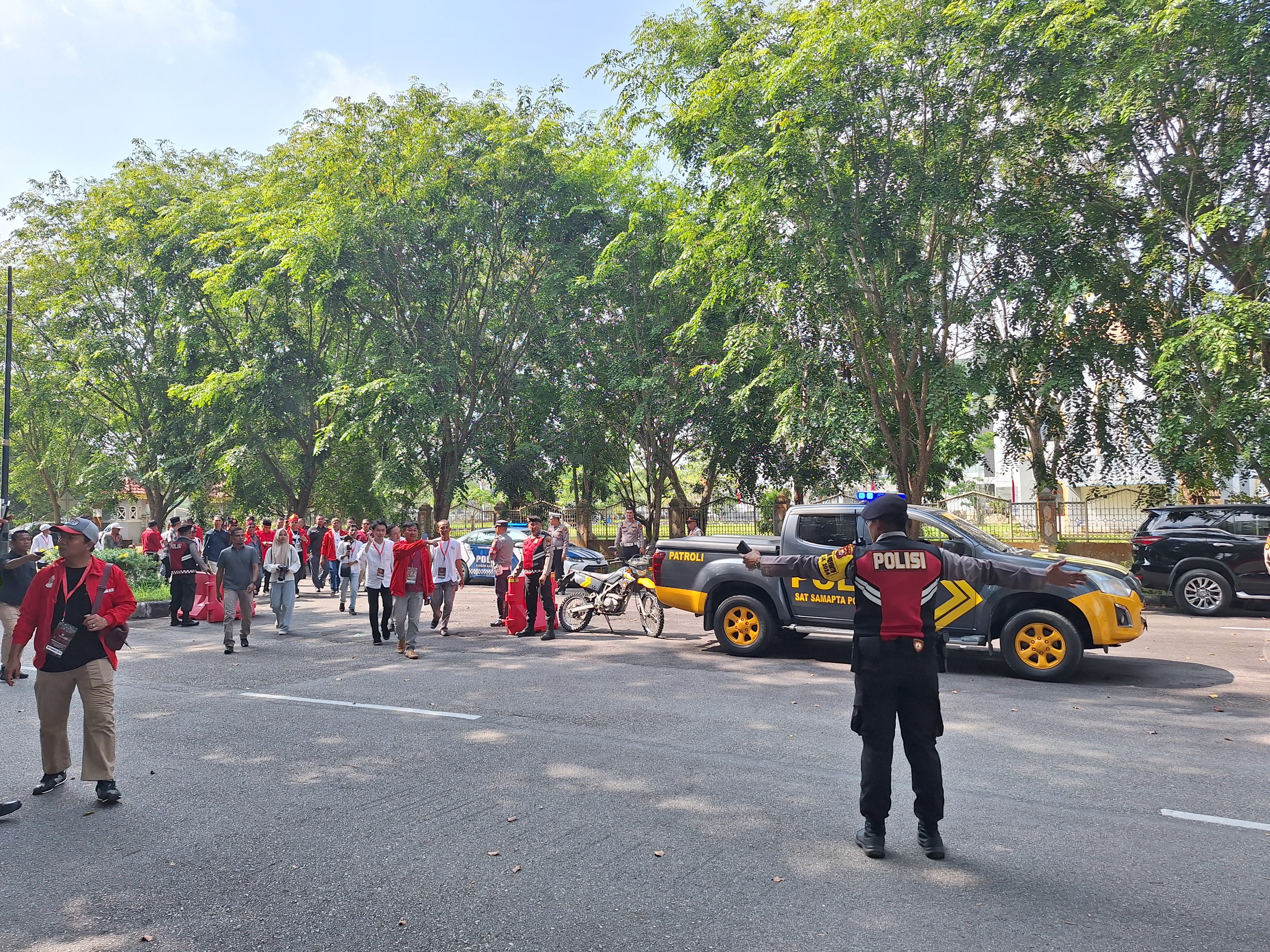 Polres Siak Amankan Pelaksanaan Pengundian Nomor Urut Pilkada Siak 2024