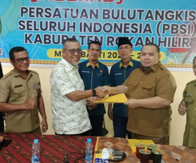 Terpilih Aklamasi, Marwan Jabat Ketum PBSI Rohil Periode 2024-2028