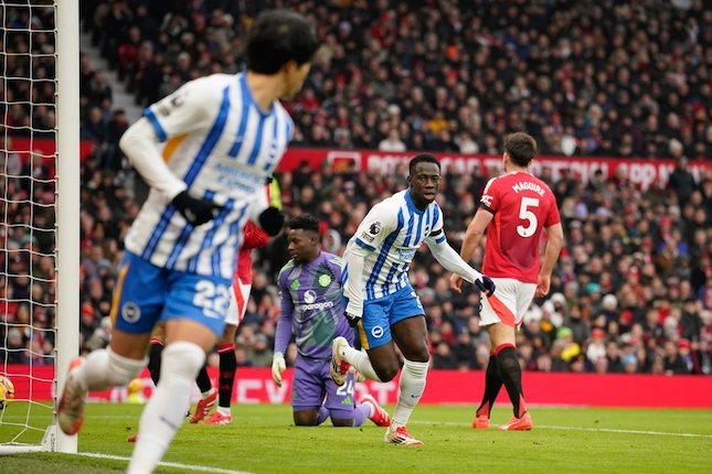 MU Ditaklukan Brighton di Old Trafford, Skor 1-3