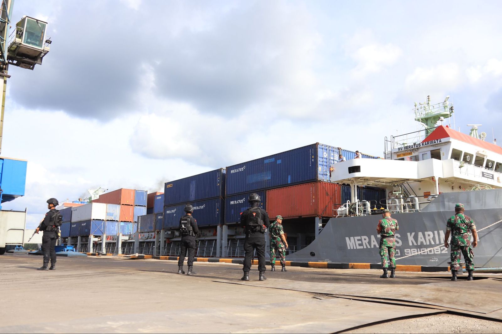 20 Kontainer Logistik Pemilu Tiba di Pelabuhan Pelindo Siak