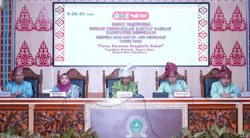 DPRD Gelar Sidang Paripurna Istimewa Hari Jadi Kabupaten Bengkalis ke-512